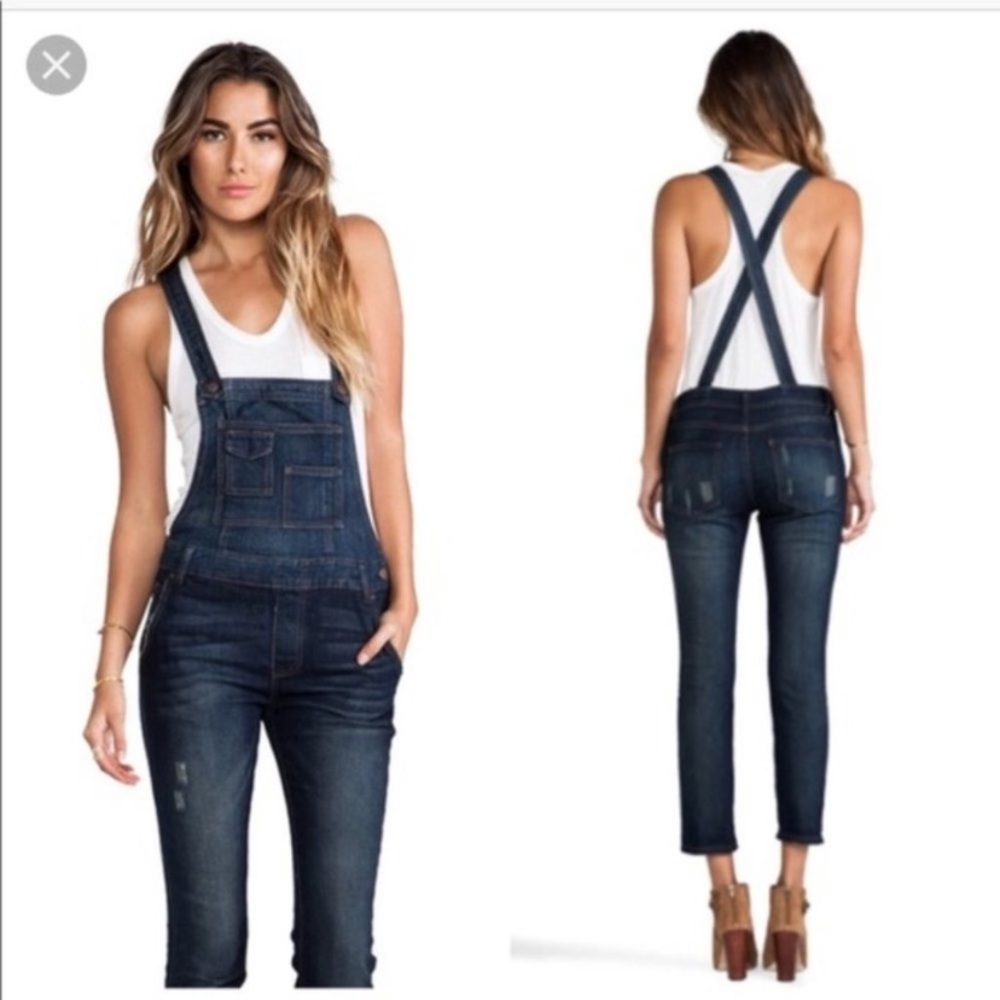 Free People Skinny overalls.